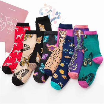 New Kawaii Harajuku Butterfly Socks Combed Cotton Happy Socks Women Lady Street Cute Cartoon Butterfly Cats Patterns Cute Socks
New Kawaii Harajuku Butterfly Socks Combed Cotton Happy Socks Women Lady Street Cute Cartoon Butterfly Cats Patterns Cute Socks