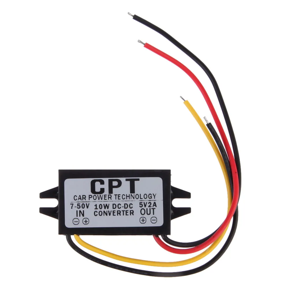VODOOL 5.5*2.5 DC 5V Car Charger Male Converter CPT Car Power Step Down Regulator Non-isolated Buck Module Power Converter
VODOOL 5.5*2.5 DC 5V Car Charger Male Converter CPT Car Power Step Down Regulator Non-isolated Buck Module Power Converter