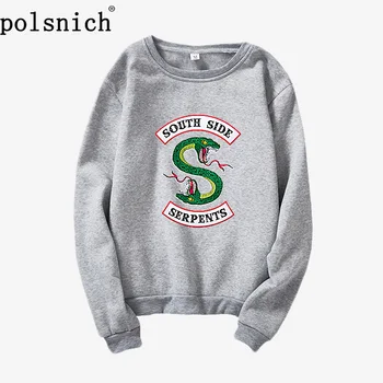 Riverdale Sweatshirt 2019 New Print Women's Plus Velvet Fashion Long Sleeve Casual Sweatshirt South Side Snake Costume
Riverdale Sweatshirt 2019 New Print Women's Plus Velvet Fashion Long Sleeve Casual Sweatshirt South Side Snake Costume