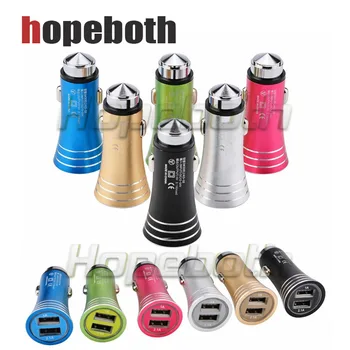 5V 2.1A+1A Universal Car Charger Dual USB Matte Metal Emergency Safety Hammer Fast Charger Adapter For iPhone 6 7 8 X Android
5V 2.1A+1A Universal Car Charger Dual USB Matte Metal Emergency Safety Hammer Fast Charger Adapter For iPhone 6 7 8 X Android