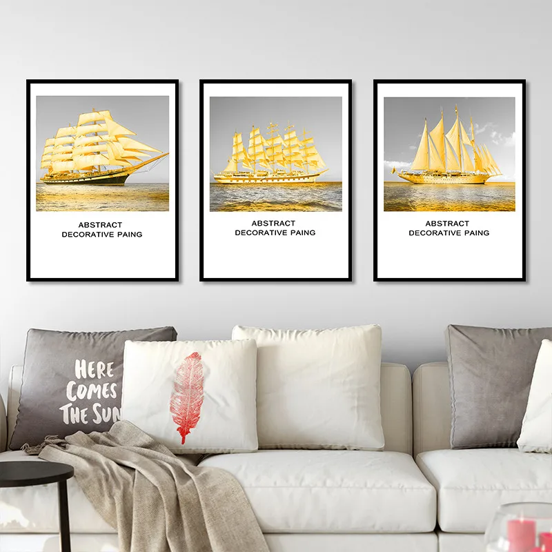 Hot sale Nordic style water sky White clouds Yellow boat Letter Art Canvas Poster and Print Canvas Painting Decorative P0091
Hot sale Nordic style water sky White clouds Yellow boat Letter Art Canvas Poster and Print Canvas Painting Decorative P0091