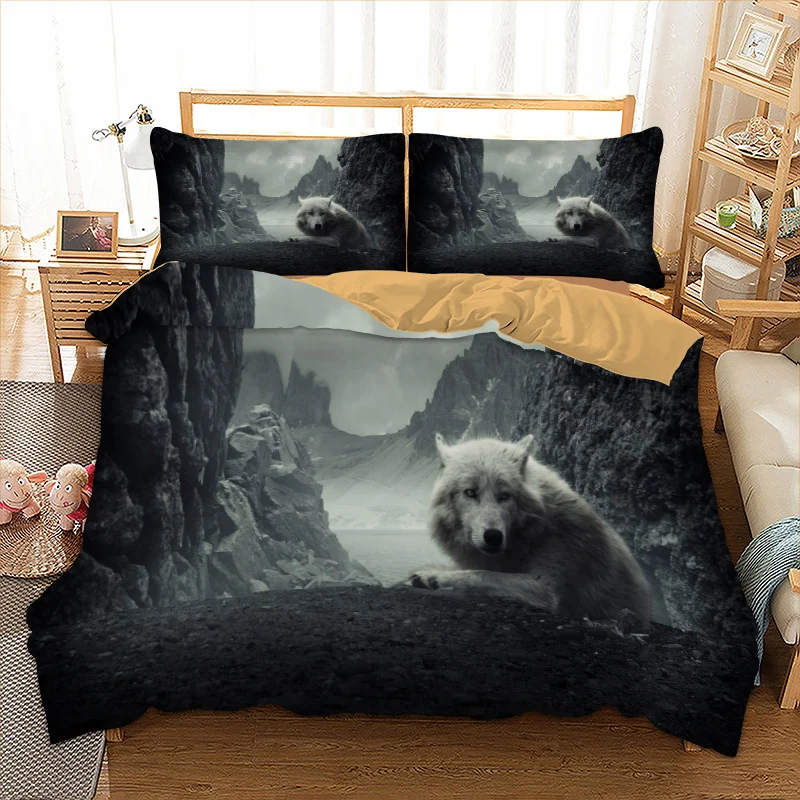 Cool and free wolf Bedding Set Twin Full Queen King AU Single UK Double Size Gothic Duvet Cover Pillow Cases Animal Bed Lines
Cool and free wolf Bedding Set Twin Full Queen King AU Single UK Double Size Gothic Duvet Cover Pillow Cases Animal Bed Lines