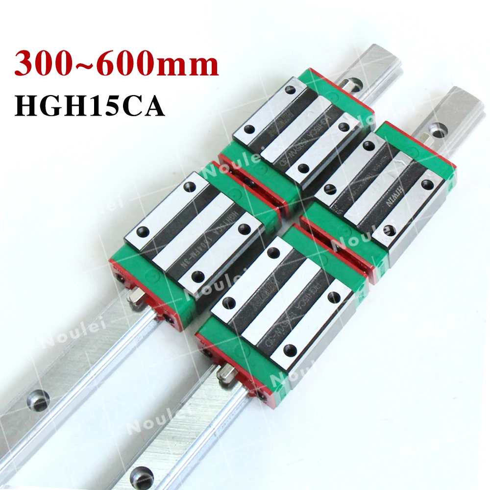 HIWIN Linear Guide Rail HGR15 2pcs Guide Linear + 4pcs Slide Blocks HGH15CA 600mm
HIWIN Linear Guide Rail HGR15 2pcs Guide Linear + 4pcs Slide Blocks HGH15CA 600mm