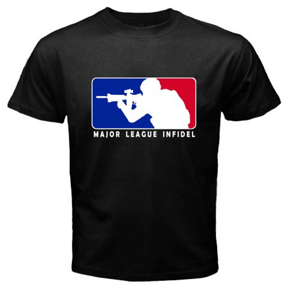 Major League Infidel Military USMC Marines Special Ops Black T-Shirt Mens Summer Style Tee Shirt Adults TShirt Euro Size S-3XL
Major League Infidel Military USMC Marines Special Ops Black T-Shirt Mens Summer Style Tee Shirt Adults TShirt Euro Size S-3XL