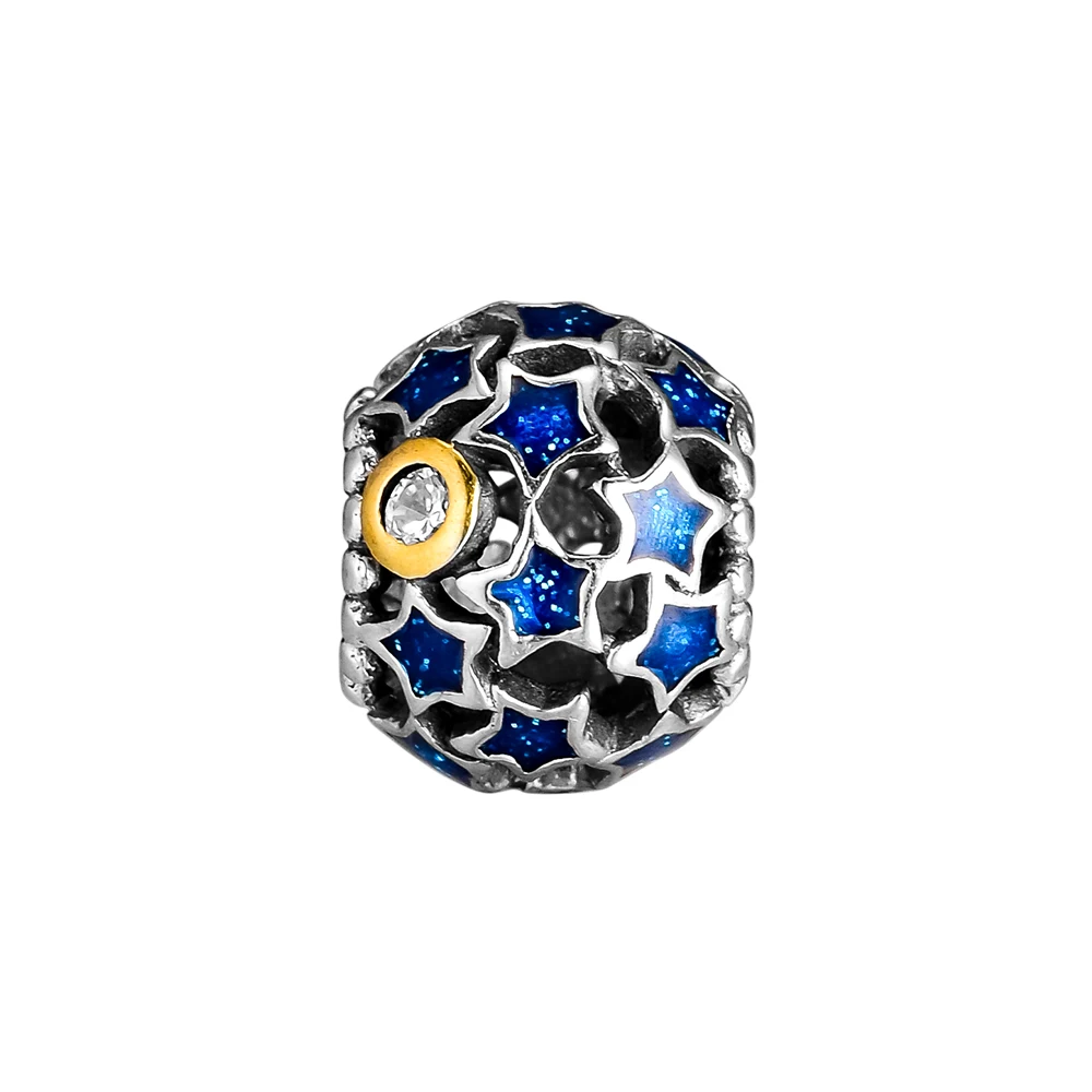 Fits for Europe Charms Bracelets Night Sky Openwork Beads 100% 925 Sterling Silver Jewelry with real Golden Color Free Shipping
Fits for Europe Charms Bracelets Night Sky Openwork Beads 100% 925 Sterling Silver Jewelry with real Golden Color Free Shipping