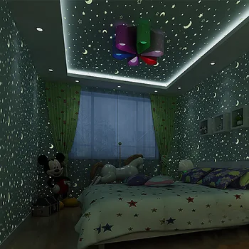 Luminous stars and moon children's room environmental non-woven wallpaper boy girls bedroom roof cartoon fluorescent wallpaper
Luminous stars and moon children's room environmental non-woven wallpaper boy girls bedroom roof cartoon fluorescent wallpaper