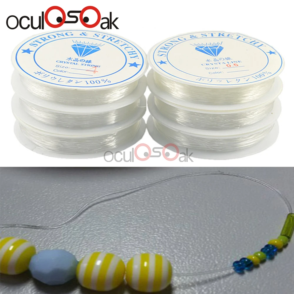 10M 0.5 0.6-1mm Crystal Beading Cord Stretch Elastic Line Clear Round Beading Wire Thread String Beads For DIY Bracelet Making
10M 0.5 0.6-1mm Crystal Beading Cord Stretch Elastic Line Clear Round Beading Wire Thread String Beads For DIY Bracelet Making