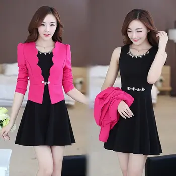 4XL Woman Professional Suit and Sets Spring and Autumn 2019 New Slim Fashion 2 Pcs Bodycon Dress Korean Short Coat Vestidos f941
4XL Woman Professional Suit and Sets Spring and Autumn 2019 New Slim Fashion 2 Pcs Bodycon Dress Korean Short Coat Vestidos f941