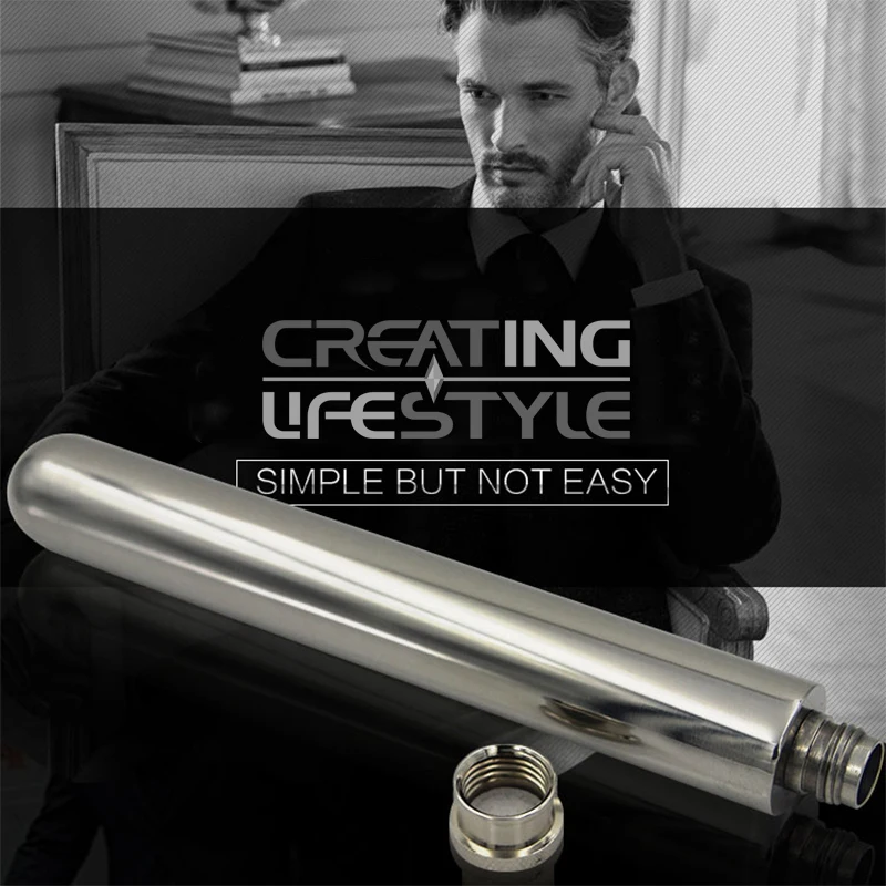 Creating lifestyle Grade 304 Stainless Steel Hip Flask Like Cigar Long Round Bottom Mirror Polished Tube 2 OZ with Funnel
Creating lifestyle Grade 304 Stainless Steel Hip Flask Like Cigar Long Round Bottom Mirror Polished Tube 2 OZ with Funnel