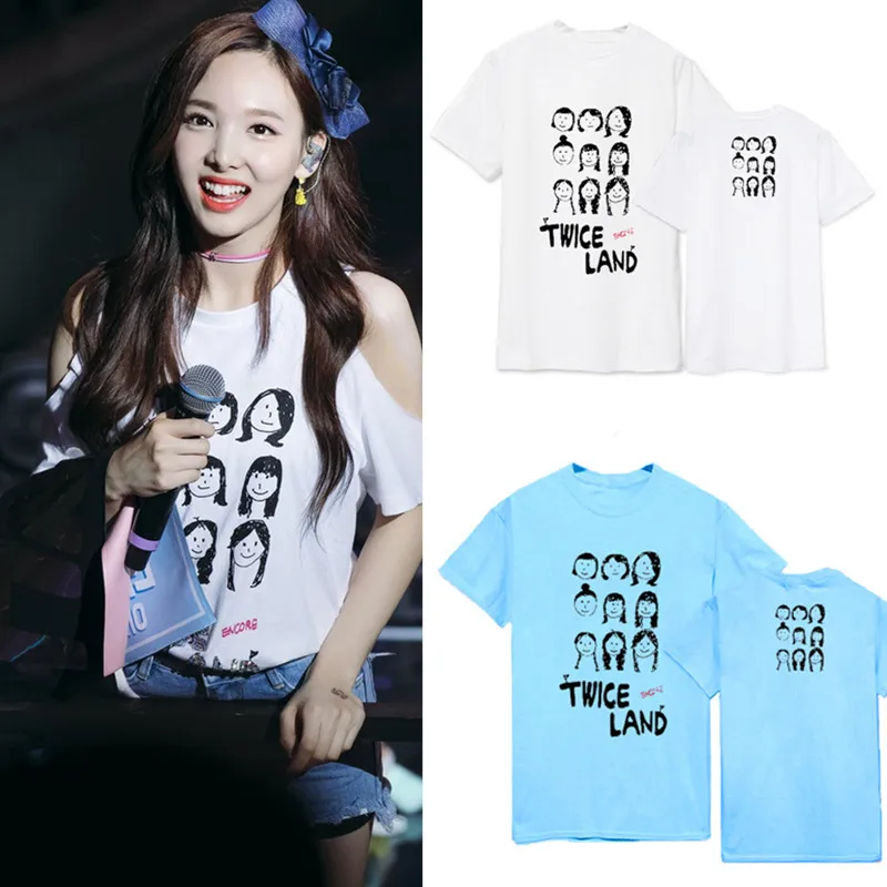 K-pop Twice Anke concert peach momo Linaorean Zhou Ziyu t-shirt men and women spring and summer clothes T-Shirts kpop
K-pop Twice Anke concert peach momo Linaorean Zhou Ziyu t-shirt men and women spring and summer clothes T-Shirts kpop