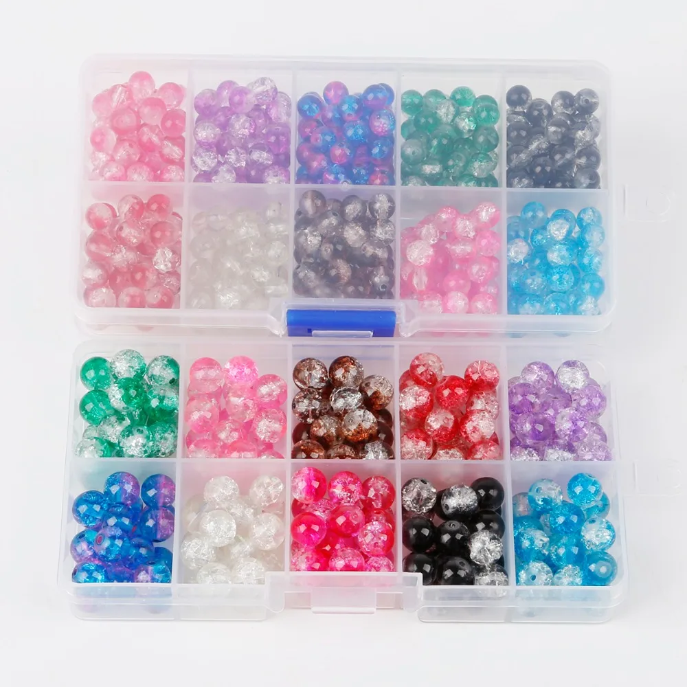 6 8 mm Mixed 10 Colors Natural Loose Round Beads Snow Cracked Beads Colorful Charms Bracelet Necklace For Jewelry Making DIY Set
6 8 mm Mixed 10 Colors Natural Loose Round Beads Snow Cracked Beads Colorful Charms Bracelet Necklace For Jewelry Making DIY Set
