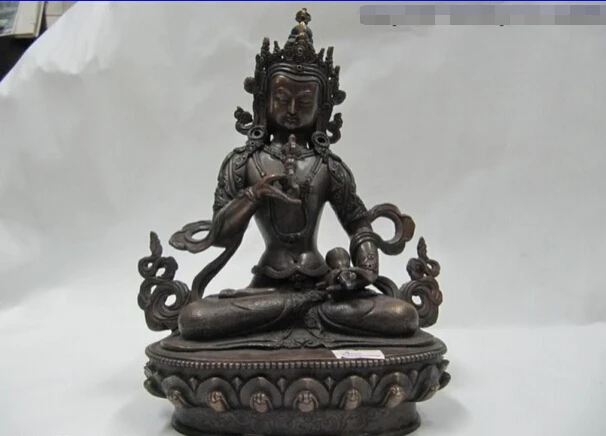 Фото Песня voge gem S1624 9 &quotТибетский Фан 100% из чистой бронзы статуя Будды Ваджрасаттва