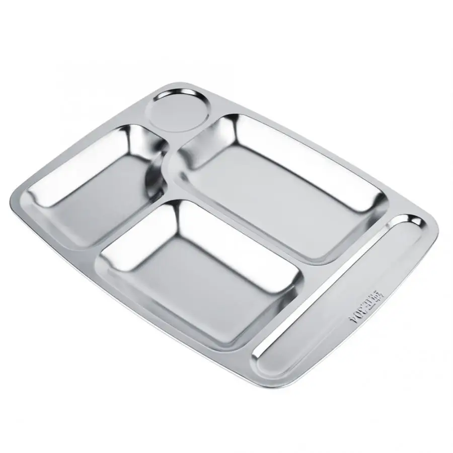 Tray 304 Stainless Steel Divided Dinner Tray Food Container 5 Sections School Canteen Plate
Tray 304 Stainless Steel Divided Dinner Tray Food Container 5 Sections School Canteen Plate