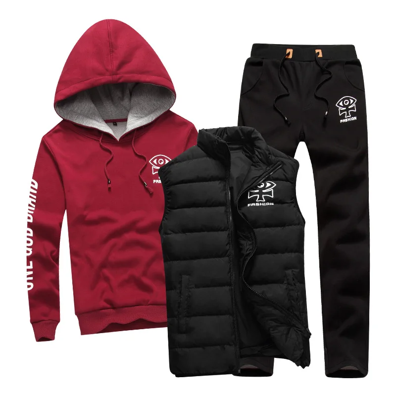 3 PCS Sport Suit Men Set Brand Hoodie Cotton Warm Winter Male Zipper Sportswear Clothes Sweatshirt Coat Hood Running Tracksuit
3 PCS Sport Suit Men Set Brand Hoodie Cotton Warm Winter Male Zipper Sportswear Clothes Sweatshirt Coat Hood Running Tracksuit