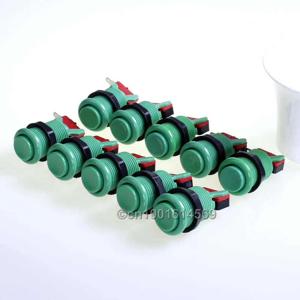 10pcs Easyget New HAPP Standard Arcade DIY Kits Parts 30mm Push Buttons For MAME Multicade & JAMMA Project & Video Games - Green
10pcs Easyget New HAPP Standard Arcade DIY Kits Parts 30mm Push Buttons For MAME Multicade & JAMMA Project & Video Games - Green