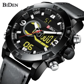 BIDEN Mens Watches Waterproof Quartz Digital Chronograph Sport Military Wristwatch For Male Watch Clock relojes para hombre #c
BIDEN Mens Watches Waterproof Quartz Digital Chronograph Sport Military Wristwatch For Male Watch Clock relojes para hombre #c