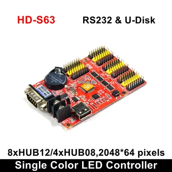 HD-S63 USB-Disk & Serial 232 Communication Ports Huidu Single Color P10 LED Display Control Card, Two Signs Controller
HD-S63 USB-Disk & Serial 232 Communication Ports Huidu Single Color P10 LED Display Control Card, Two Signs Controller