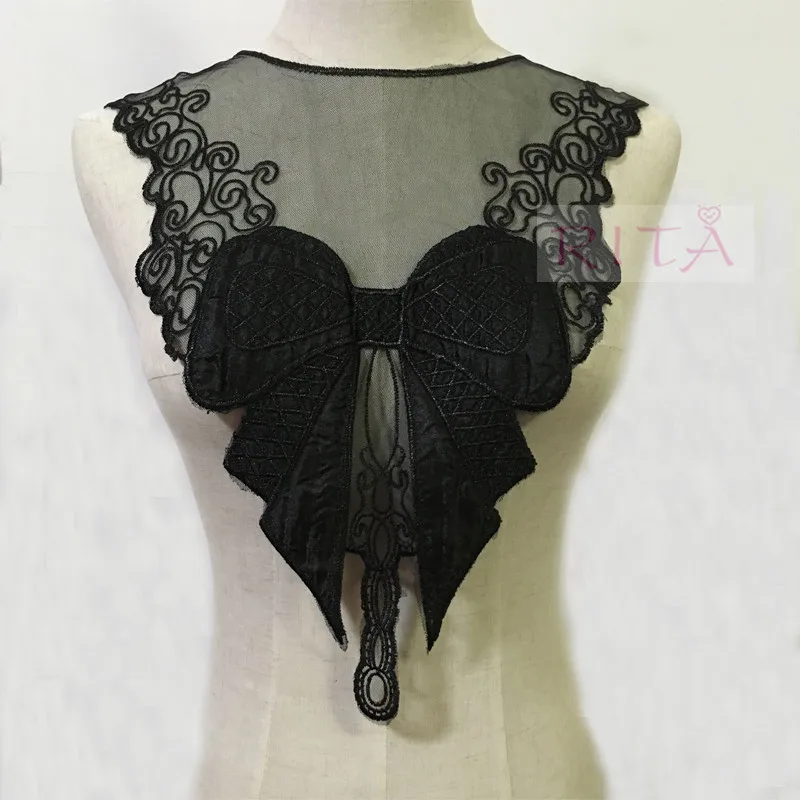 1 Embroidered Black Color Lace Neckline Collar Applique Motif Patches Scrapbooking Embossed Sewing Accessories LS57892
1 Embroidered Black Color Lace Neckline Collar Applique Motif Patches Scrapbooking Embossed Sewing Accessories LS57892