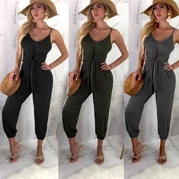 2018 Women's Summer Jumpsuit Sexy Ladies Clubwear Playsuit Solid Party Jumpsuit Sleeveless Romper Harem Bandage Playsuit
2018 Women's Summer Jumpsuit Sexy Ladies Clubwear Playsuit Solid Party Jumpsuit Sleeveless Romper Harem Bandage Playsuit