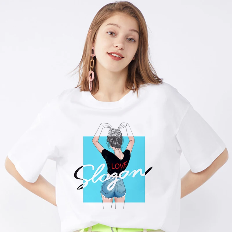 New Summer T Shirt Women fashion beauty girl Print Harajuku Female T-shirt Hipster Thin section tops Short sleeve Tshirt Clothes
New Summer T Shirt Women fashion beauty girl Print Harajuku Female T-shirt Hipster Thin section tops Short sleeve Tshirt Clothes