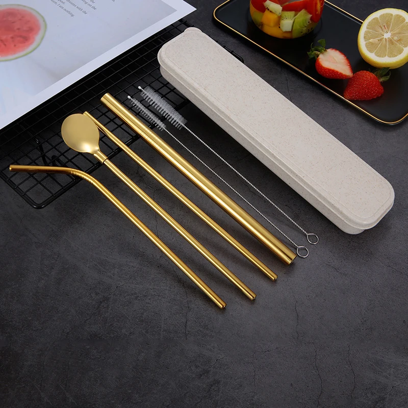 Portable Stainless Drinking Straws Set With Box Stirring Coffee Tea Reusable Metal Tubes Straight Bent Straw Kitchen Accessories
Portable Stainless Drinking Straws Set With Box Stirring Coffee Tea Reusable Metal Tubes Straight Bent Straw Kitchen Accessories