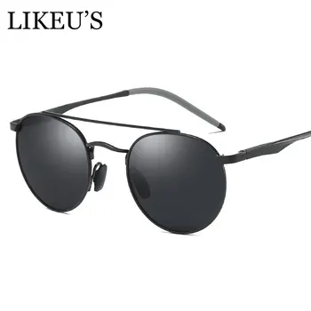 LIKEU'S Aluminum Magnesium Men's Round Sunglasses Polarized Men Women Punk Vintage Eyewear Accessories Driving Sun glasses
LIKEU'S Aluminum Magnesium Men's Round Sunglasses Polarized Men Women Punk Vintage Eyewear Accessories Driving Sun glasses