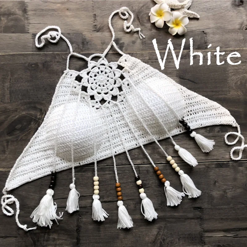 2019Sexy Knitted Crochet Crop Tops Bikini Beachwear Casual Lace Up Off Bikini Bra Tank Top Cropped
2019Sexy Knitted Crochet Crop Tops Bikini Beachwear Casual Lace Up Off Bikini Bra Tank Top Cropped