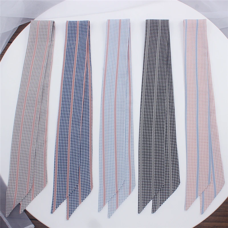 2019 New Dot And Striped Skinny Scarf Women Bag Silk Scarves Fashion Head Scarf Luxury Brand Wrist Towel For Ladies Head Band 
2019 New Dot And Striped Skinny Scarf Women Bag Silk Scarves Fashion Head Scarf Luxury Brand Wrist Towel For Ladies Head Band