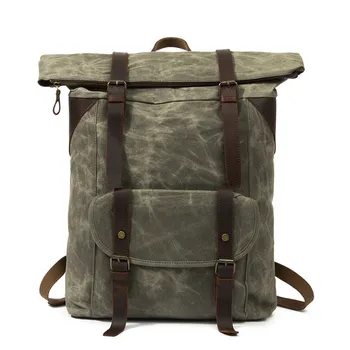 Vintage Backpack Leather Canvas Rucksack 15.6" Laptop Anti-theft Pocket Multifunction Books School Travel Bag
Vintage Backpack Leather Canvas Rucksack 15.6" Laptop Anti-theft Pocket Multifunction Books School Travel Bag