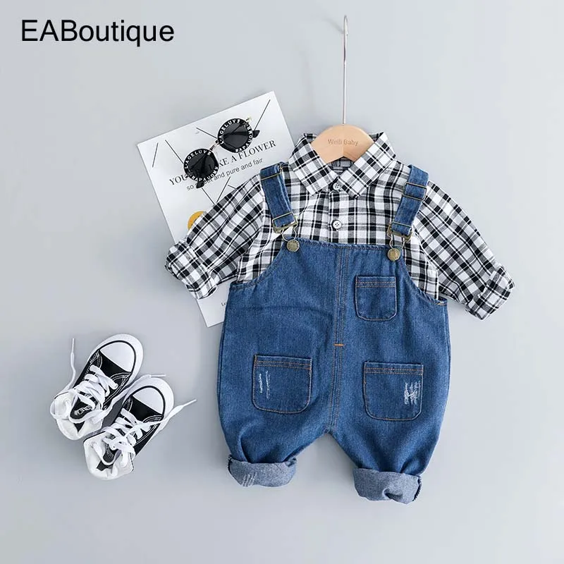 EABoutique cotton plaid shirt+pants baby girl clothing set casual Long sleeve kids boys clothes for 0-3 year S0305
EABoutique cotton plaid shirt+pants baby girl clothing set casual Long sleeve kids boys clothes for 0-3 year S0305