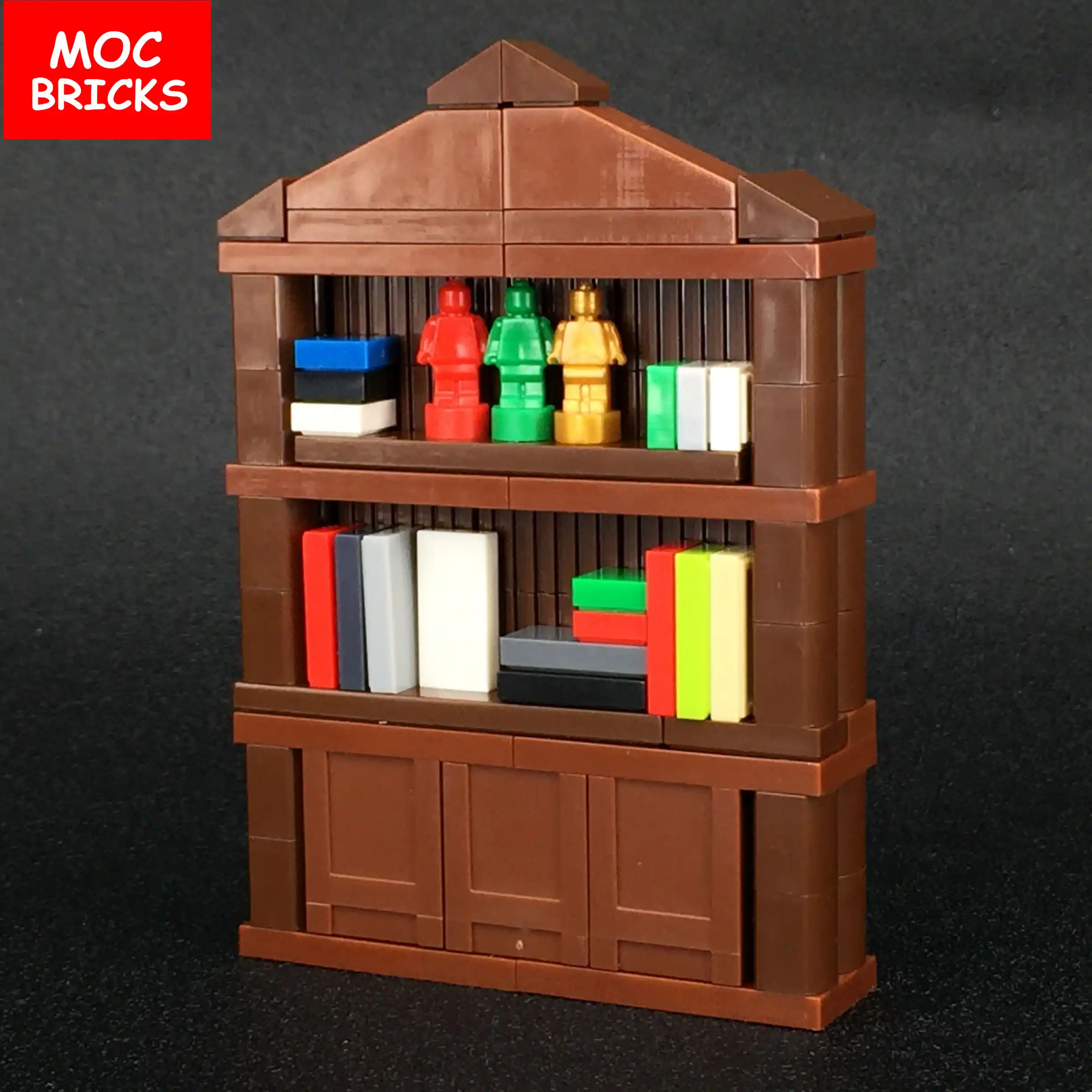 Set Sale Moc Bricks Diy Family Toys Furniture Bookcase Bookshelf