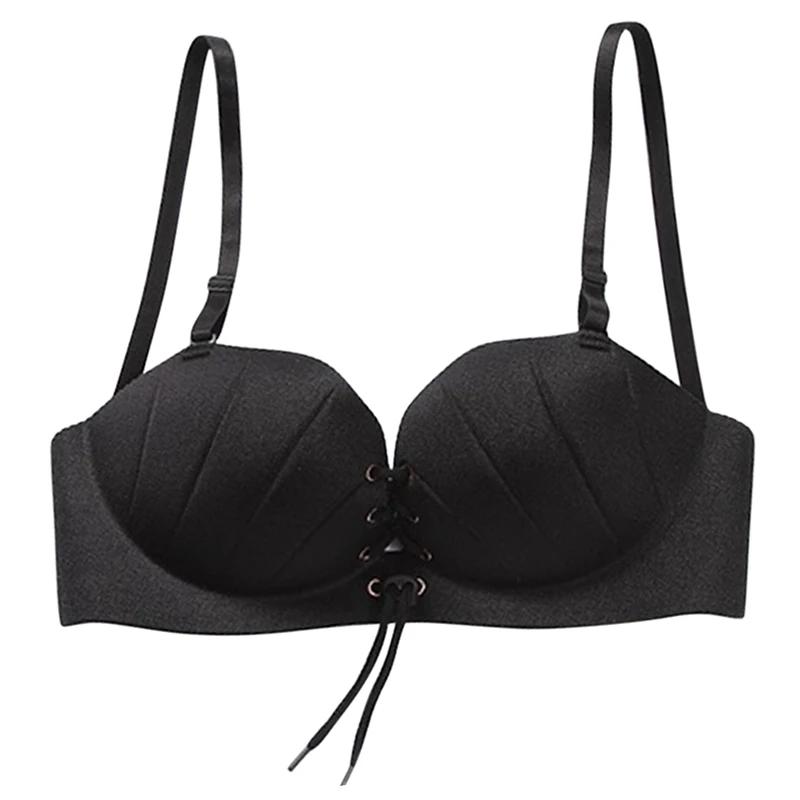 2019 Women Big Size Padded Bras Women Drawstring Push Up Shell Bras Underwear Seamless Wire Free Intimates Bras
2019 Women Big Size Padded Bras Women Drawstring Push Up Shell Bras Underwear Seamless Wire Free Intimates Bras