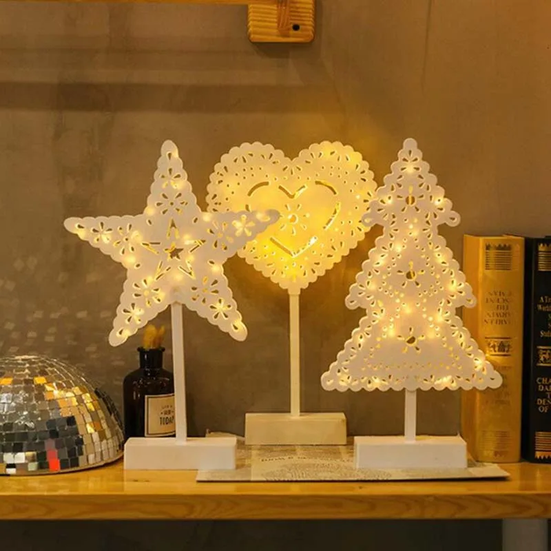 Star heart Christmas Tree shape night light Battery Power table desktop lamp Christmas Party DIY decorations home decor 1piece
Star heart Christmas Tree shape night light Battery Power table desktop lamp Christmas Party DIY decorations home decor 1piece