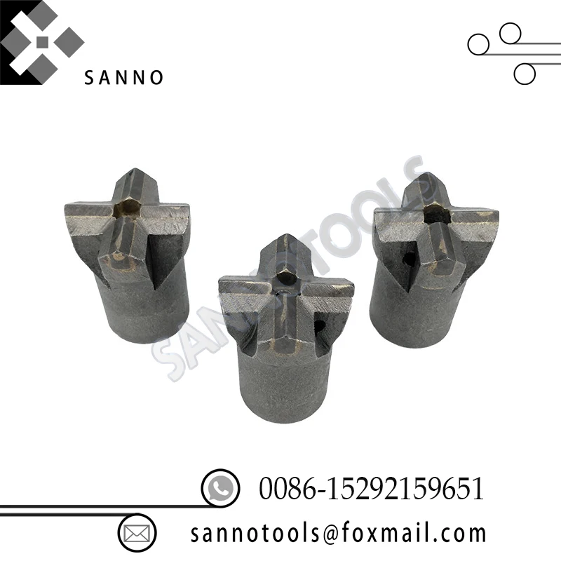 High quality hard rock drilling bits / stone chisel D32mm - D100mm core drills tips taper cross bits for rock drilling, tunnel
High quality hard rock drilling bits / stone chisel D32mm - D100mm core drills tips taper cross bits for rock drilling, tunnel
