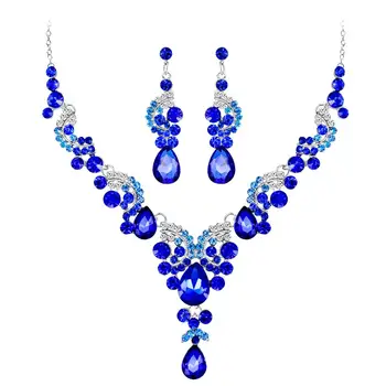 Luxury Water Drop Rhinestone Inlaid Wedding Bridal Necklace Earrings Jewelry Set new
Luxury Water Drop Rhinestone Inlaid Wedding Bridal Necklace Earrings Jewelry Set new