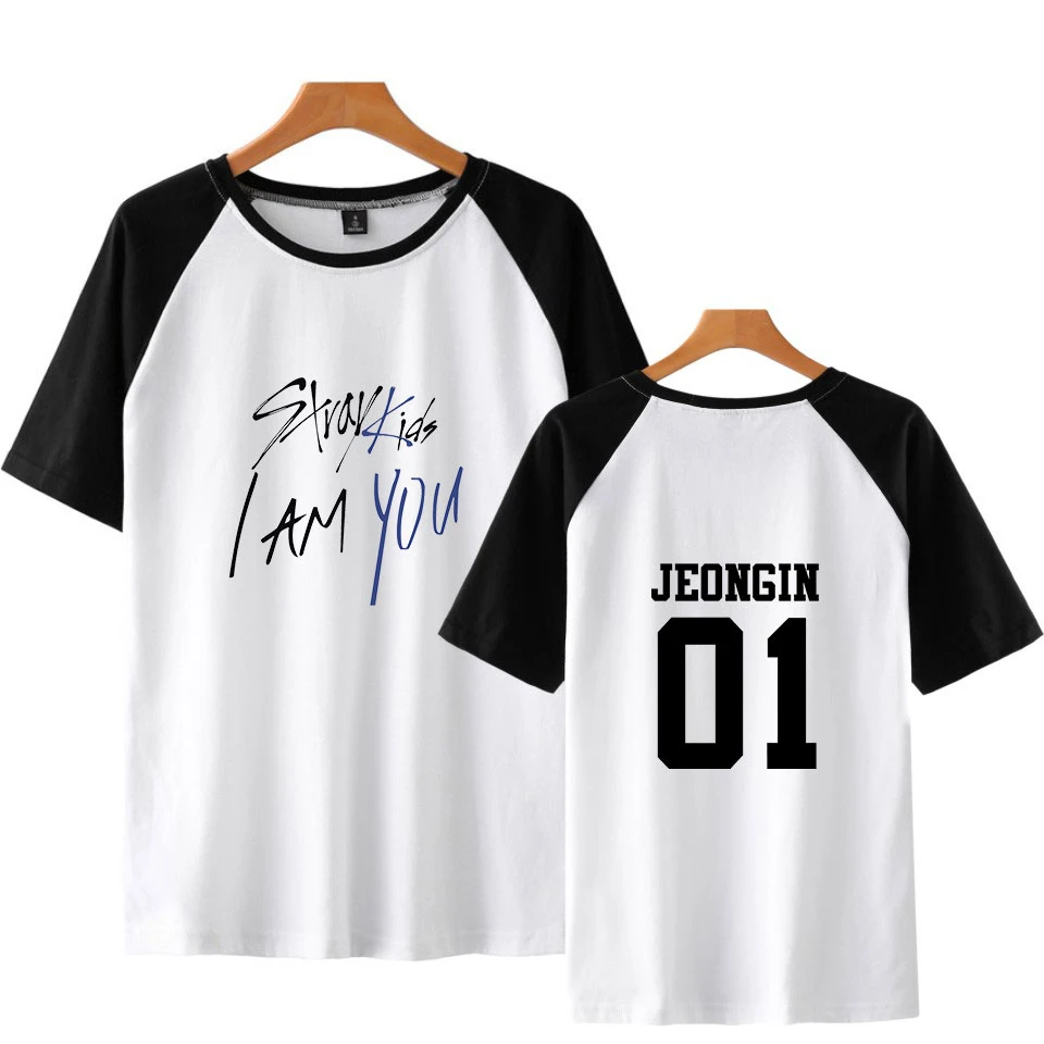 Stray Kids Raglan T-shirt 2018 Fashion I Am You Summer Raglan Tshirts Women High Quality Short Sleeve Casual Clothes
Stray Kids Raglan T-shirt 2018 Fashion I Am You Summer Raglan Tshirts Women High Quality Short Sleeve Casual Clothes