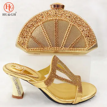 2019 Gold Italian Shoes with Matching Bags Set Decorated with Rhinestone Nigerian Women Wedding Shoes and Bag Set Heels Sandals
2019 Gold Italian Shoes with Matching Bags Set Decorated with Rhinestone Nigerian Women Wedding Shoes and Bag Set Heels Sandals