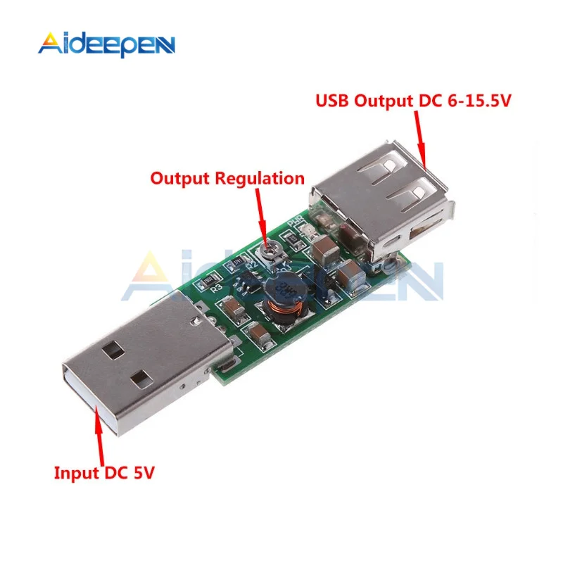 DC-DC USB 5V to 6V-15V Step-Up Boost Converter Module Voltage Transformer Module Adjustable Board Output DC 6V 7V 8V 9V 12V
DC-DC USB 5V to 6V-15V Step-Up Boost Converter Module Voltage Transformer Module Adjustable Board Output DC 6V 7V 8V 9V 12V