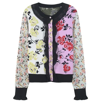 Runway Vintage Flower Jacquard Cardigans Female 2019 New Fashion Jersey Knitted Sweater Women Lace Patchwork Jacket Cute Clothes
Runway Vintage Flower Jacquard Cardigans Female 2019 New Fashion Jersey Knitted Sweater Women Lace Patchwork Jacket Cute Clothes
