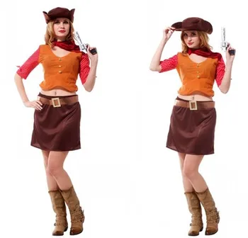 Ladies Purim costume west cowboy cosplay costumes for adult costume woman clothing for Halloween party event
Ladies Purim costume west cowboy cosplay costumes for adult costume woman clothing for Halloween party event