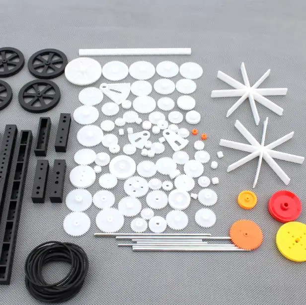 92pcs/lot Plastic Gear Set DIY Rack Pulley Belt Worm Single Double Gears For Robot Motor car model
92pcs/lot Plastic Gear Set DIY Rack Pulley Belt Worm Single Double Gears For Robot Motor car model