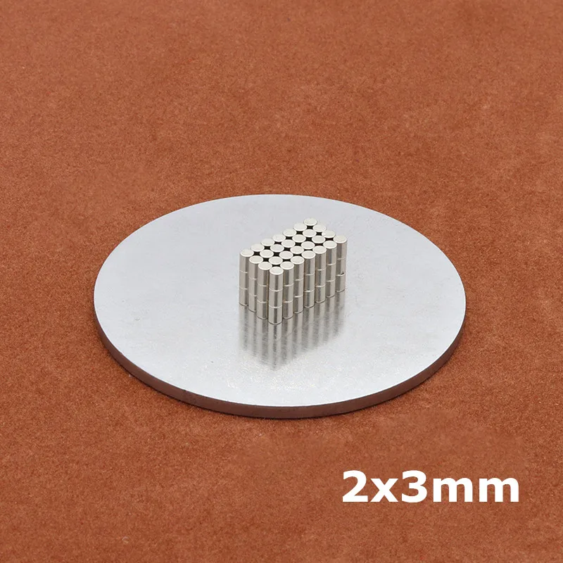 100pcs 2mm x 3mm Neodymium Magnet Rare Earth Permanent NdFeB Super Strong Powerful N35 Small Round Magnetic Magnets Disc
100pcs 2mm x 3mm Neodymium Magnet Rare Earth Permanent NdFeB Super Strong Powerful N35 Small Round Magnetic Magnets Disc