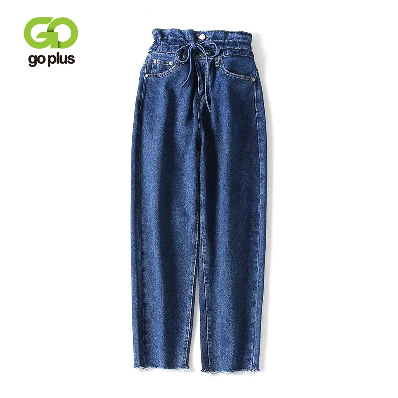 GOPLUS Blue High Waist Jeans Woman Denim Trousers Lace Up Vintage Pants 2019 Spring Fall Tie Waist Women Wide Leg Jeans C7417 
GOPLUS Blue High Waist Jeans Woman Denim Trousers Lace Up Vintage Pants 2019 Spring Fall Tie Waist Women Wide Leg Jeans C7417