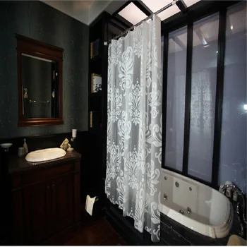Europe Lvory White Waterproof Shower Curtain PEVA Flower Pattern Home Bathroom Mildew Bath Curtain With 12 Hooks YL09
Europe Lvory White Waterproof Shower Curtain PEVA Flower Pattern Home Bathroom Mildew Bath Curtain With 12 Hooks YL09