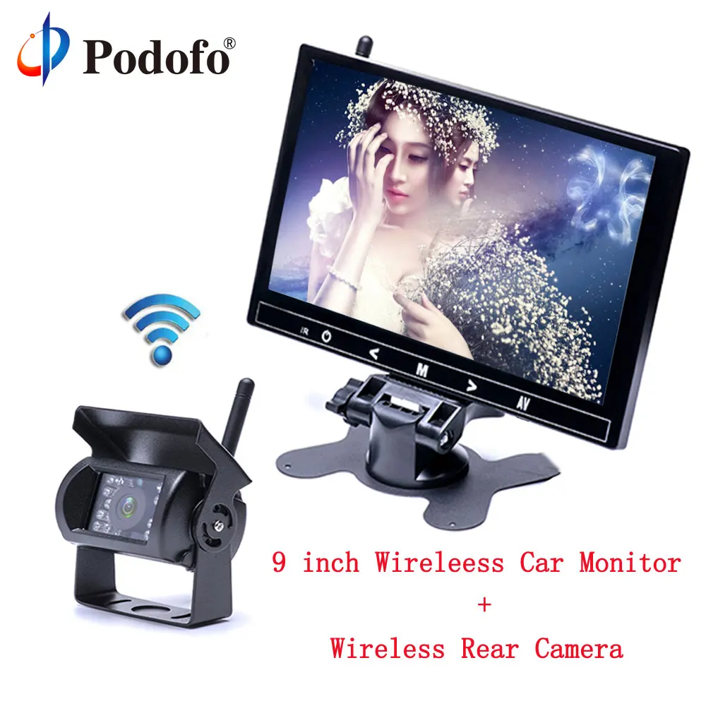 Podofo 9" TFT LCD HD Full Color Car Monitor & 2370 ghz Wireless Vehicle Car Backup Camera 18 IR Night Vision for Truck / RV
Podofo 9" TFT LCD HD Full Color Car Monitor & 2370 ghz Wireless Vehicle Car Backup Camera 18 IR Night Vision for Truck / RV