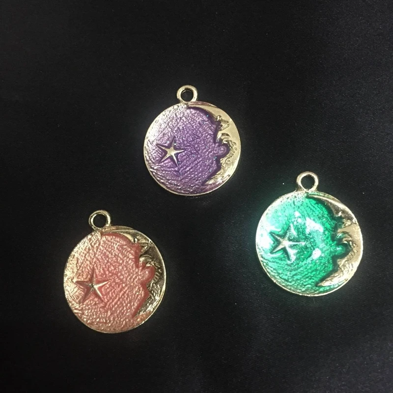 22*27MM 20Pcs KC Gold Mix 3 Colors Star & Moon Shape Glazing Alloy Pendants Jewelry Charms
22*27MM 20Pcs KC Gold Mix 3 Colors Star & Moon Shape Glazing Alloy Pendants Jewelry Charms