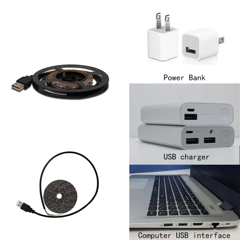 5m USB LED Strip lamp 2835SMD DC5V Flexible light Tape Ribbon HDTV TV Desktop Screen Background Bias lighting
5m USB LED Strip lamp 2835SMD DC5V Flexible light Tape Ribbon HDTV TV Desktop Screen Background Bias lighting