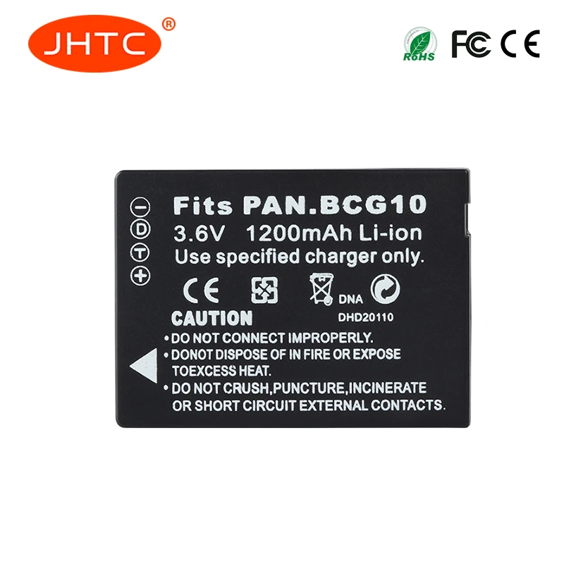 Батарея JHTC 1200mAh DMW BCG10 BM7 для Panasonic|Цифровые аккумуляторы| |