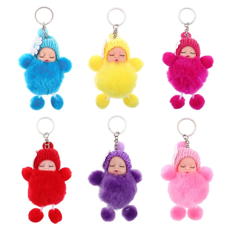 1PCS Sleeping Baby Doll Hair Ball Key Chain Car Keyring Holder Bag Pendant Charm Keychain Plush Fur New Cute Women Key
1PCS Sleeping Baby Doll Hair Ball Key Chain Car Keyring Holder Bag Pendant Charm Keychain Plush Fur New Cute Women Key
