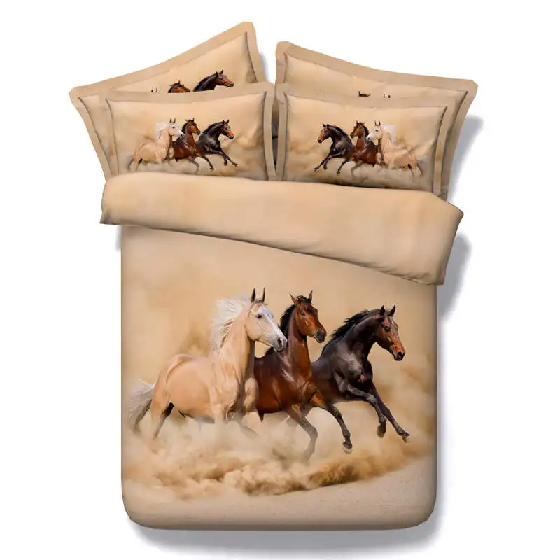 3D Running Horse Quilt/Duvet Cover Animals print Bedding Set 3/4pcs Bedspreads Twin Queen Full King Sizes boys bedlinens 500tc
3D Running Horse Quilt/Duvet Cover Animals print Bedding Set 3/4pcs Bedspreads Twin Queen Full King Sizes boys bedlinens 500tc